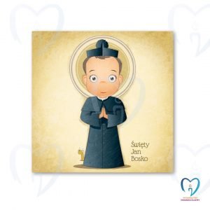 Święty Jan Bosko plakat ilustracja dla dzieci